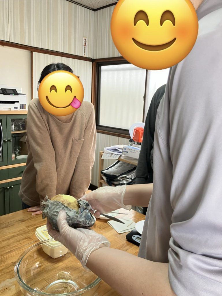 じゃがいも餡の試食から広がる就労体験の第一歩
